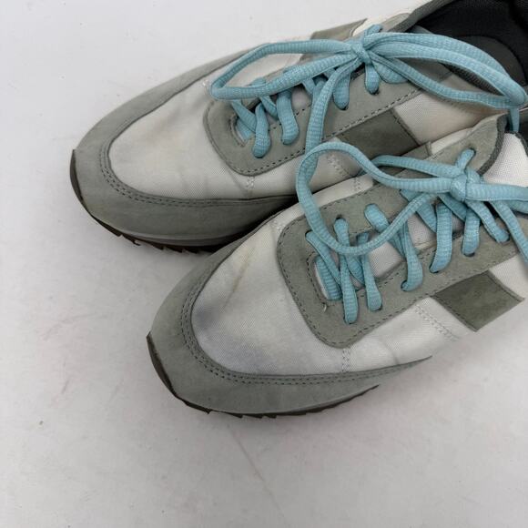 J. Crew Light Mint Green Color Block Brogue Suede Trainer Sneakers Womens Size 6 - Picture 2 of 11